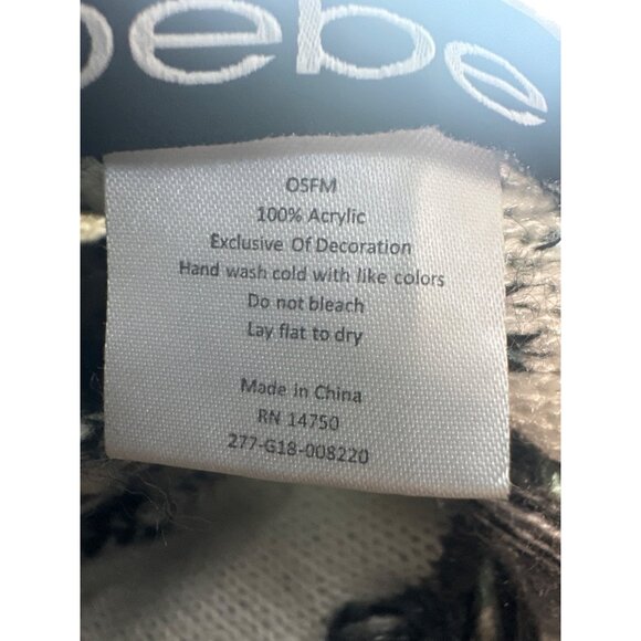 Bebe Vintage Y2K Aztec Print Scarf Wrap Women’s Retro Cozy Bohemian Western - Picture 2 of 4